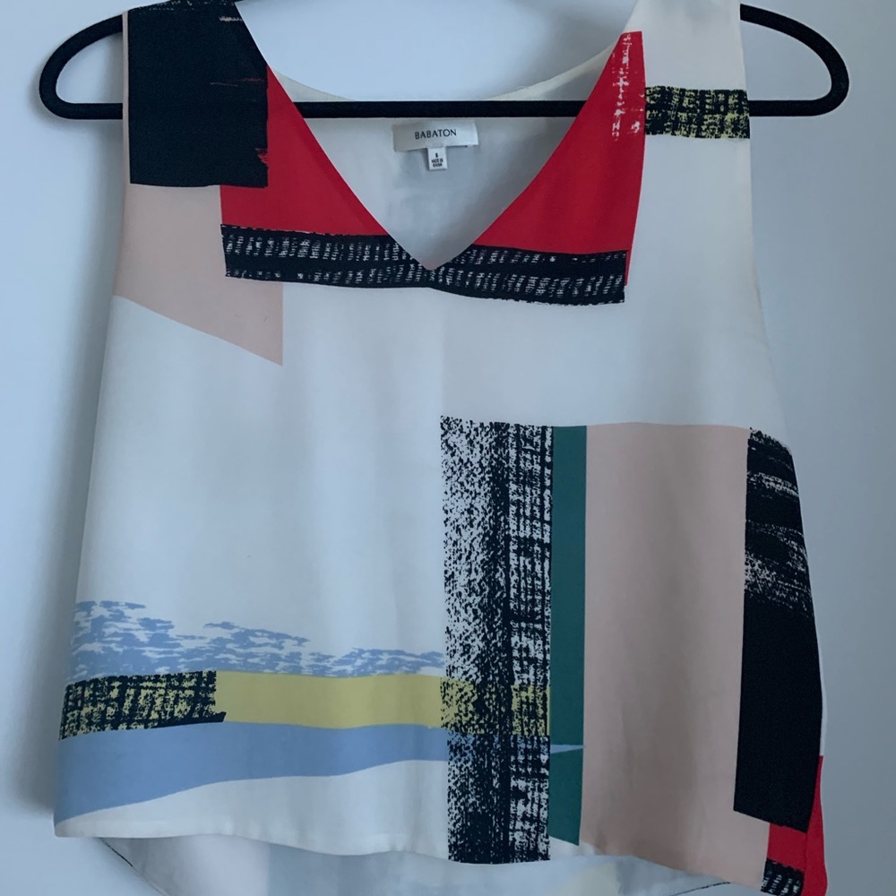 Aritzia Cropped Colourful Dress Tank